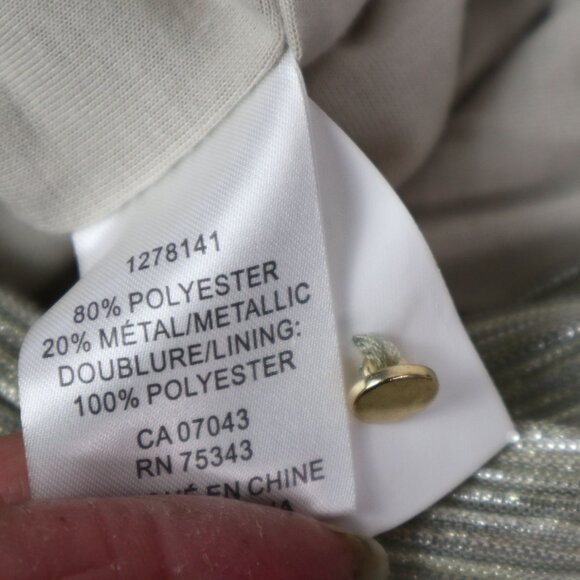Bailey 44 Gold Silver Metallic Blouse XS - Picture 9 of 13